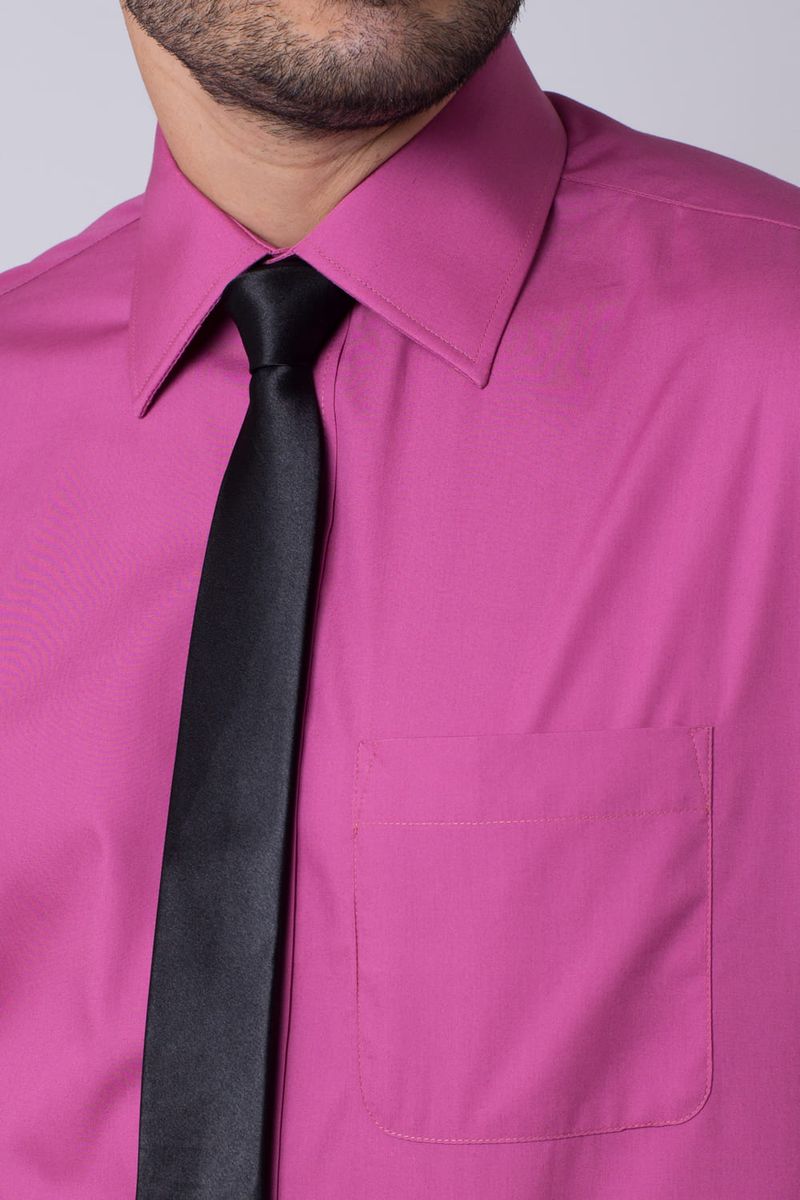 camisa social pink