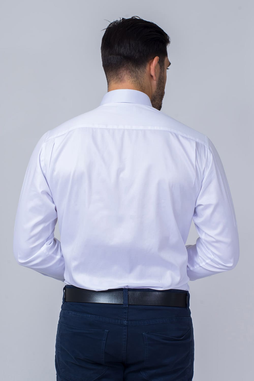 Camisa Social Algodão Fio 50 para Abotoadura