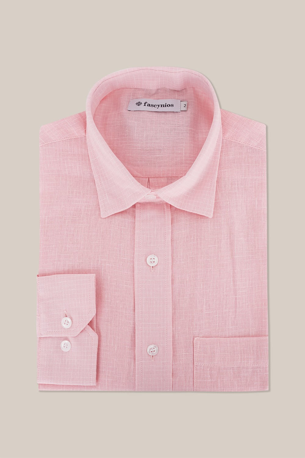 Camisa Xadrez em Linho c/ Algodão ML Rosa