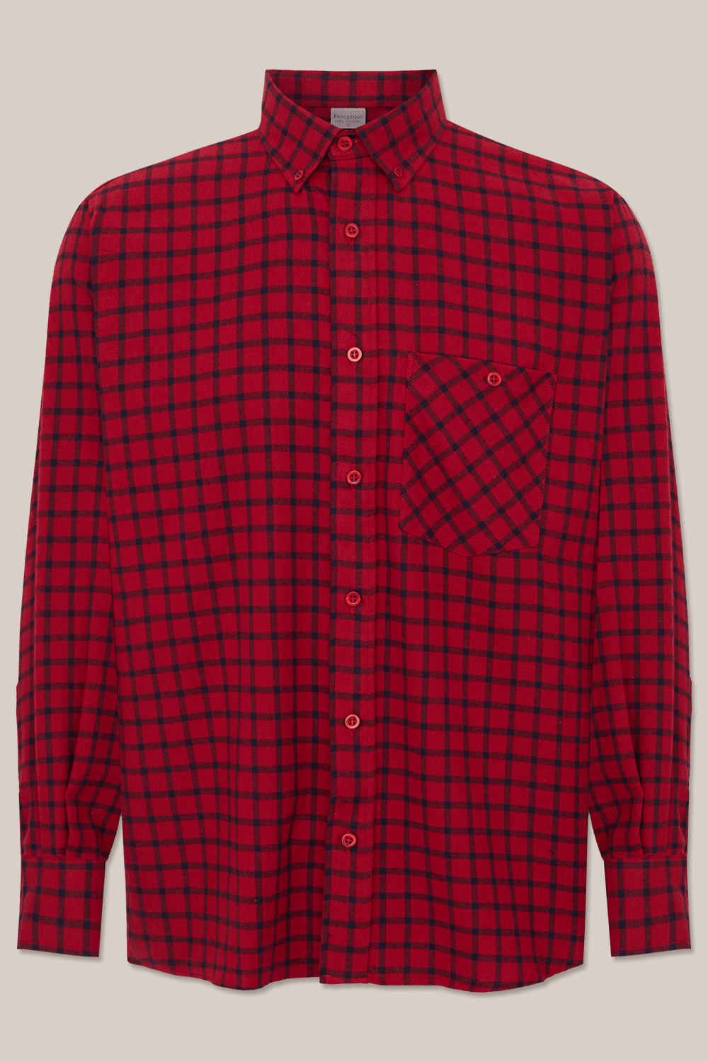 Camisa Xadrez em Flanela ML Bordo