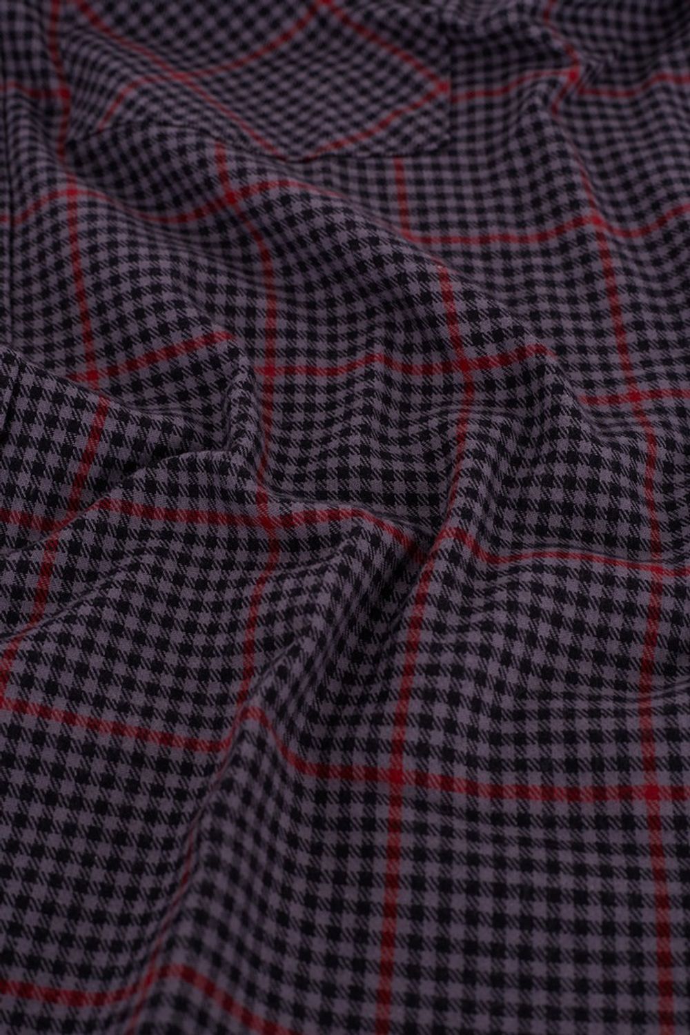 Camisa Xadrez em Flanela ML Cinza