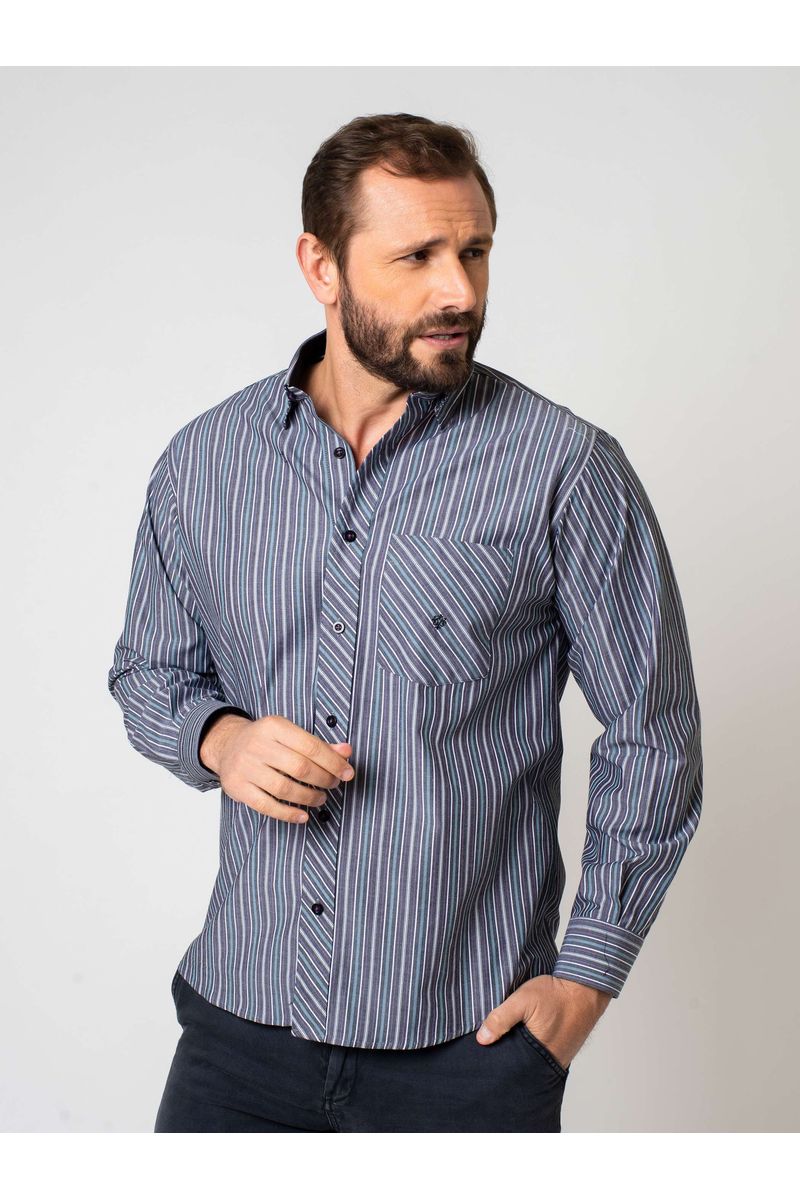 Camisa-Listrada-Algodao-ML-CHUMBO-1-106-09432-02