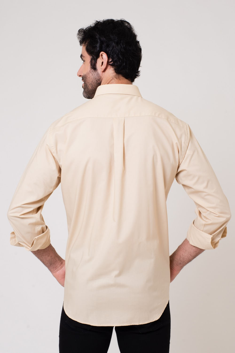 Camisa Algodão ML Bege