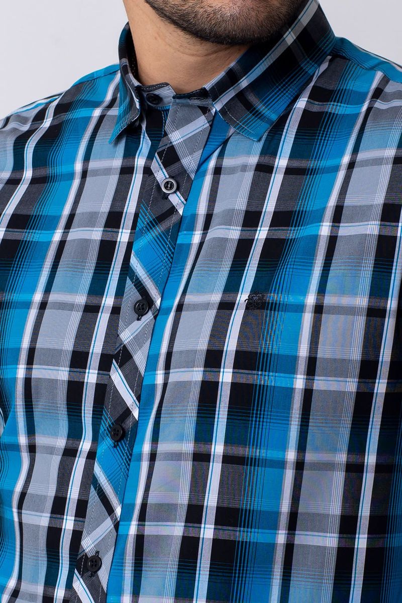 Camisa-Slim-Xadrez-Algodao-ML-AZUL-DANUBIO-553-06876-01