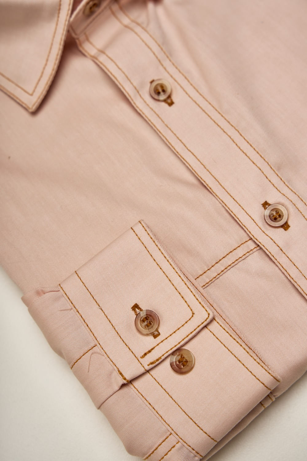 Camisa Slim Algodão ML Cinza