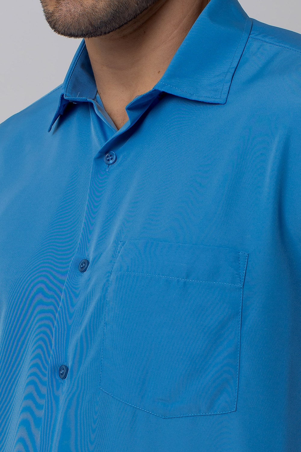 Camisa Microfibra ML Azul