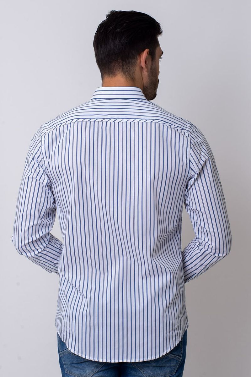 Camisa-Slim-Listrada-Algodao-ML-AZUL-MEDIO-007-05753-01