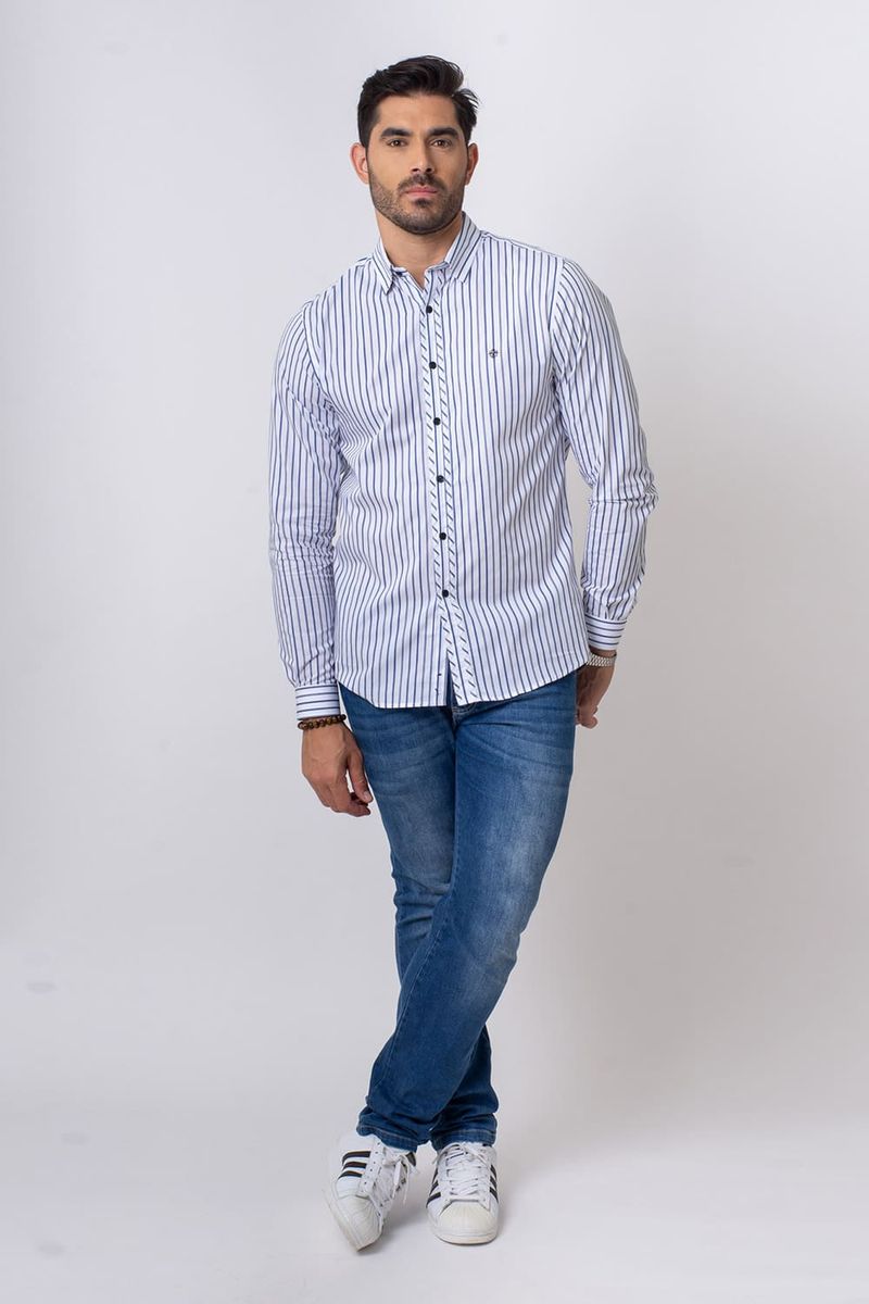 Camisa-Slim-Listrada-Algodao-ML-AZUL-MEDIO-007-05753-01