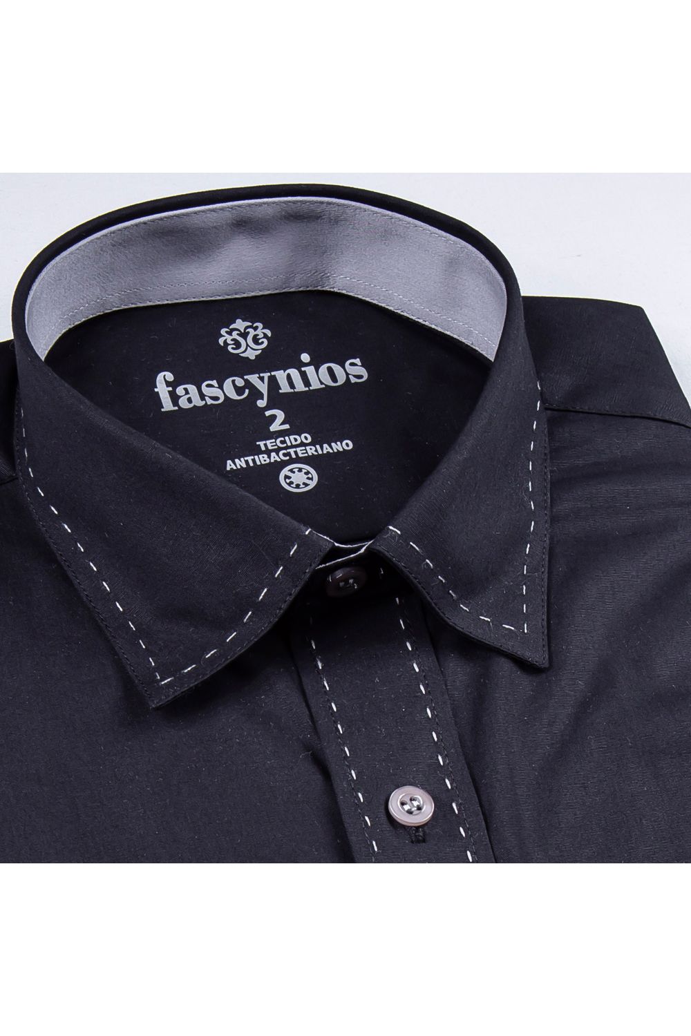 Camisa Antibacteriana Algodão ML Preto