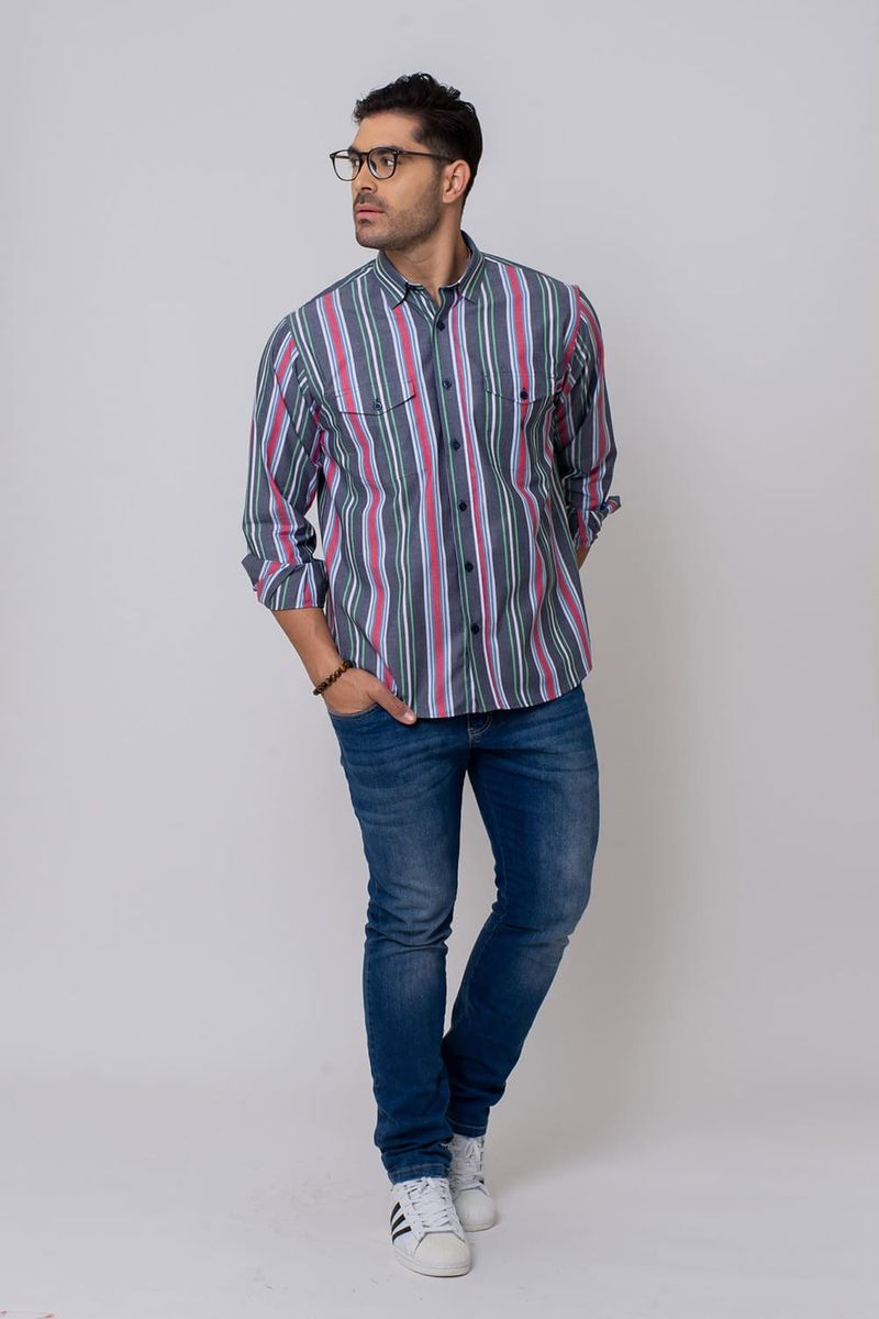 Camisa-Listrada-Algodao-ML-AZUL-MEDIO-007-07448-01