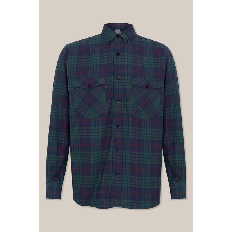 Camisa Xadrez em Flanela ML Verde