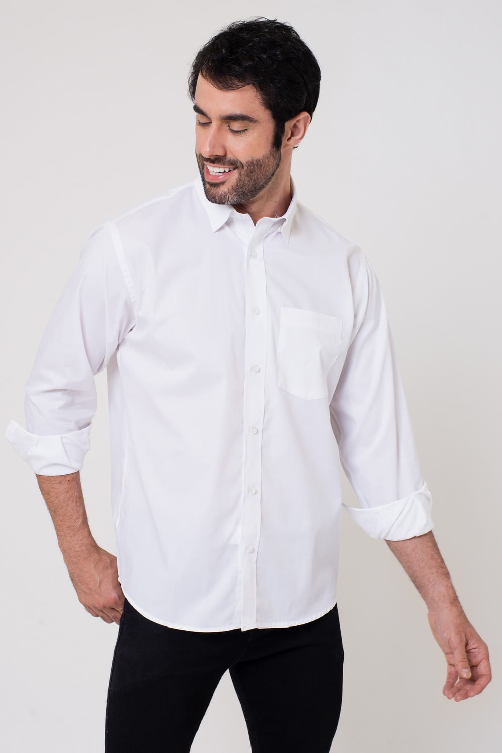 Camisa Algodão ML Branco