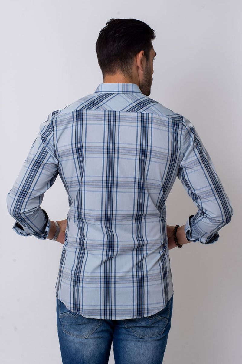 Camisa-Slim-Xadrez-Algodao-ML-AZUL-CEU-090-05308-04