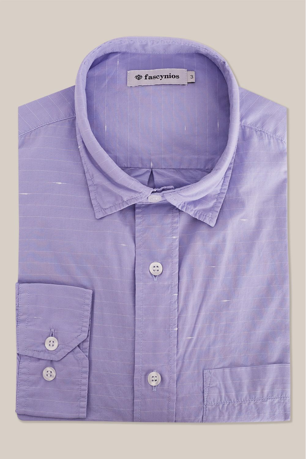 Camisa Maquinetada Algodão com Elastano ML Lilás