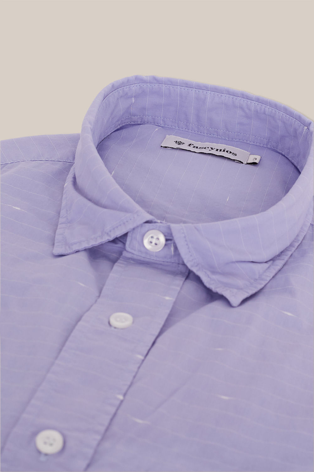 Camisa Maquinetada Algodão com Elastano ML Lilás