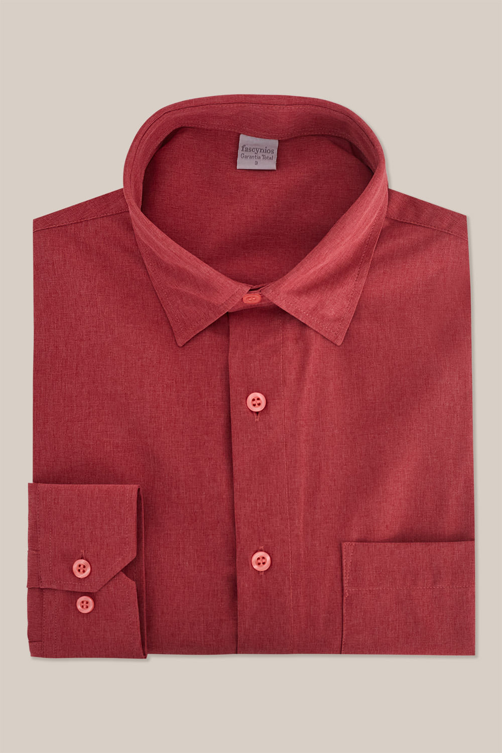 Camisa Microfibra com Elastano ML Vermelho