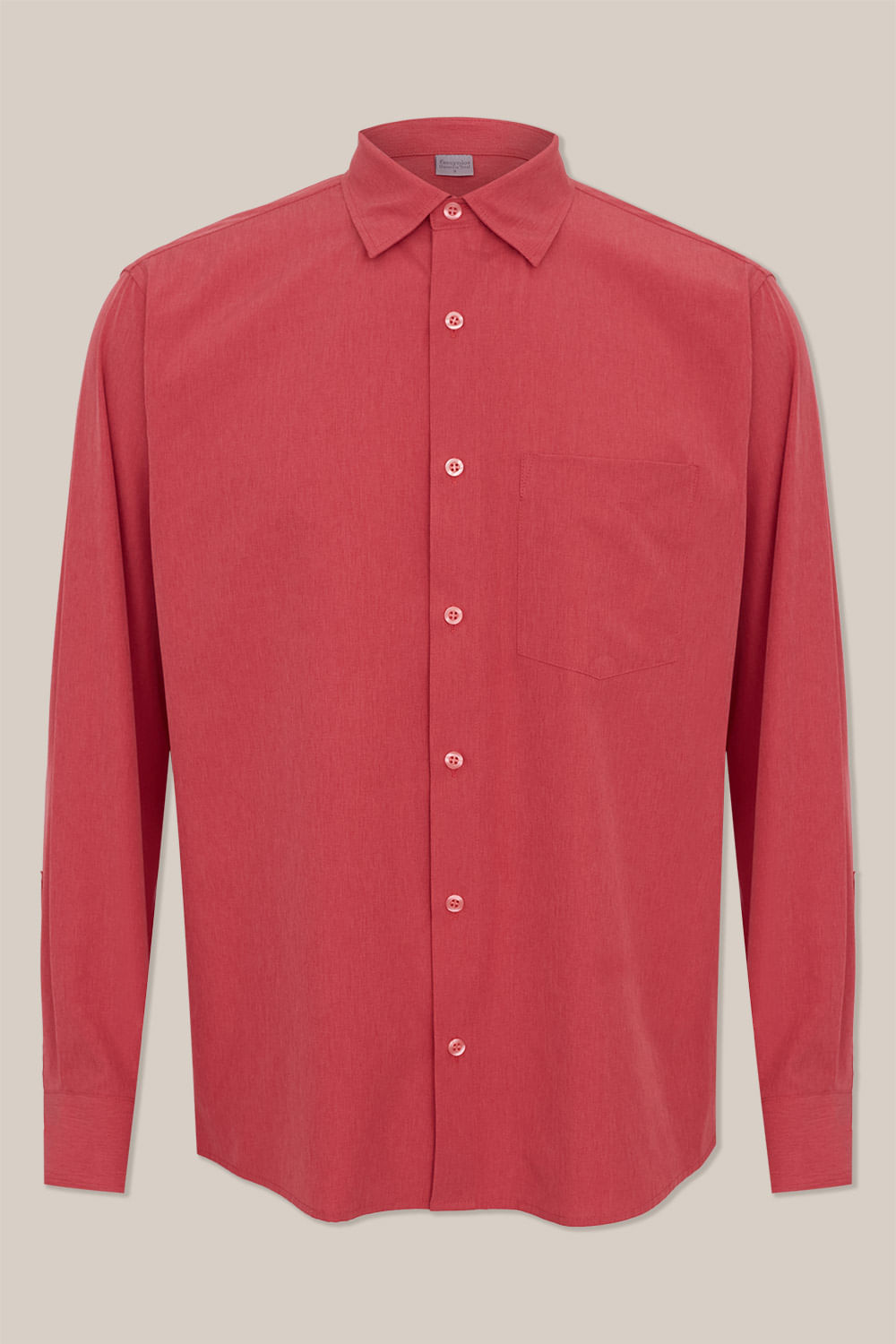 Camisa Microfibra com Elastano ML Salmão
