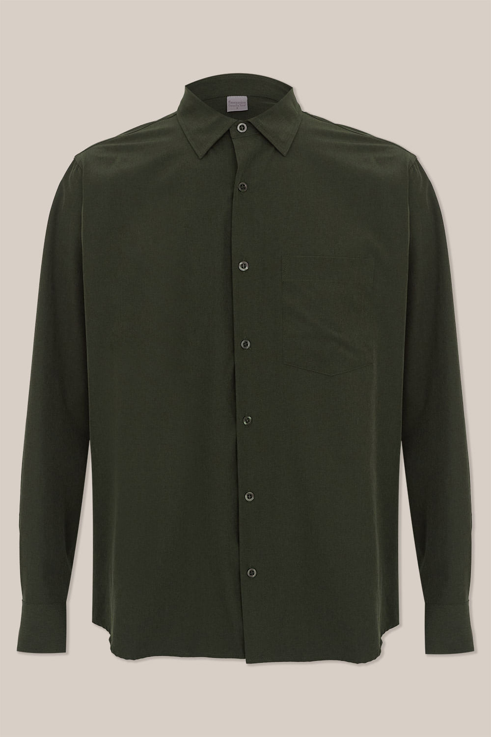 Camisa Microfibra com Elastano ML Verde Escuro