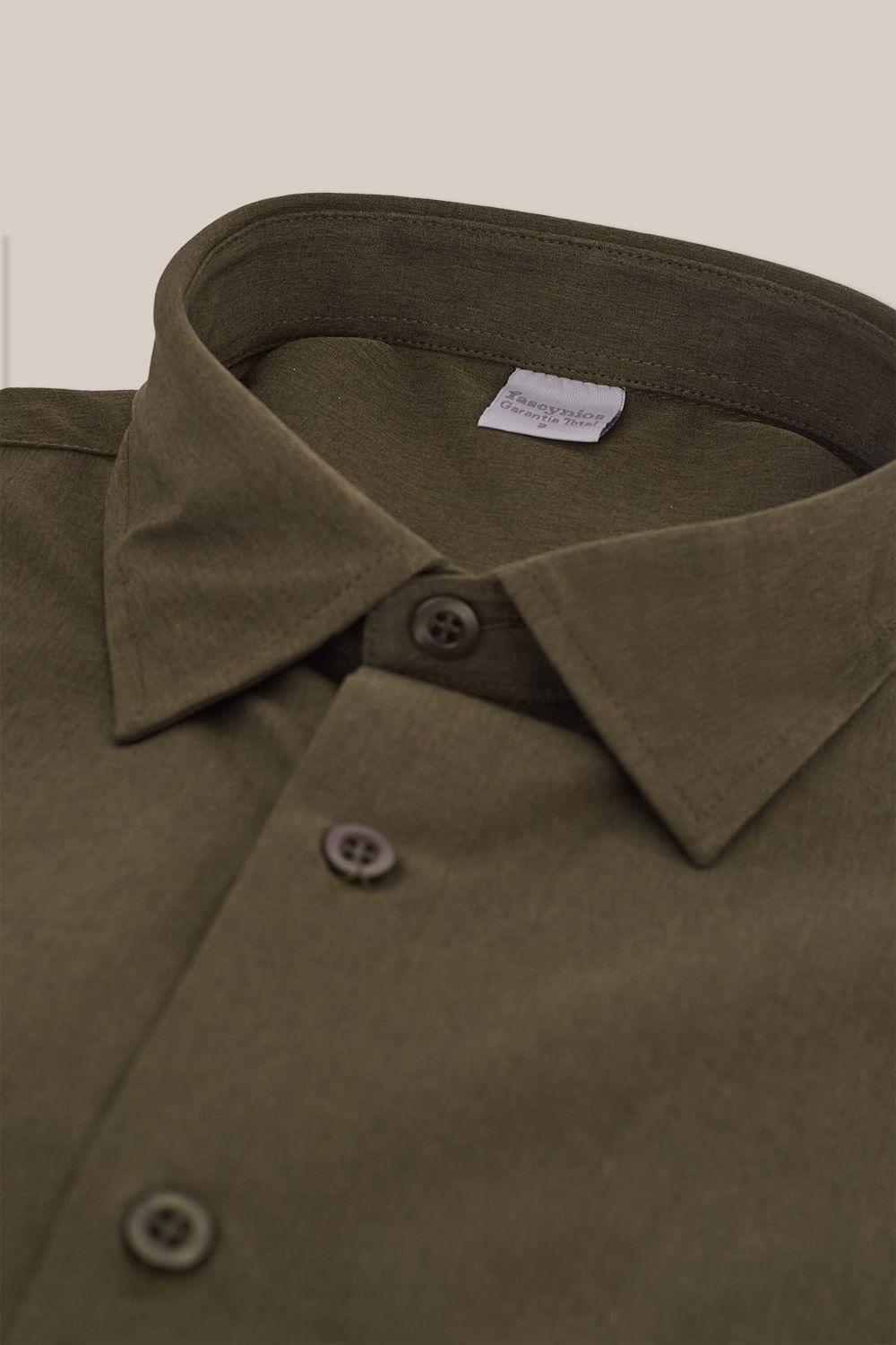 Camisa Microfibra com Elastano ML Verde Escuro
