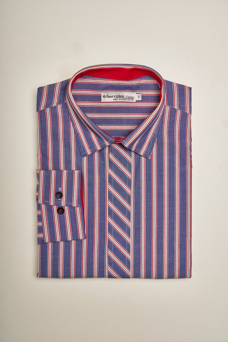 Camisa-Slim-Listrada-Algodao-ML-VERMELHO-INDIANO-171-09461-01