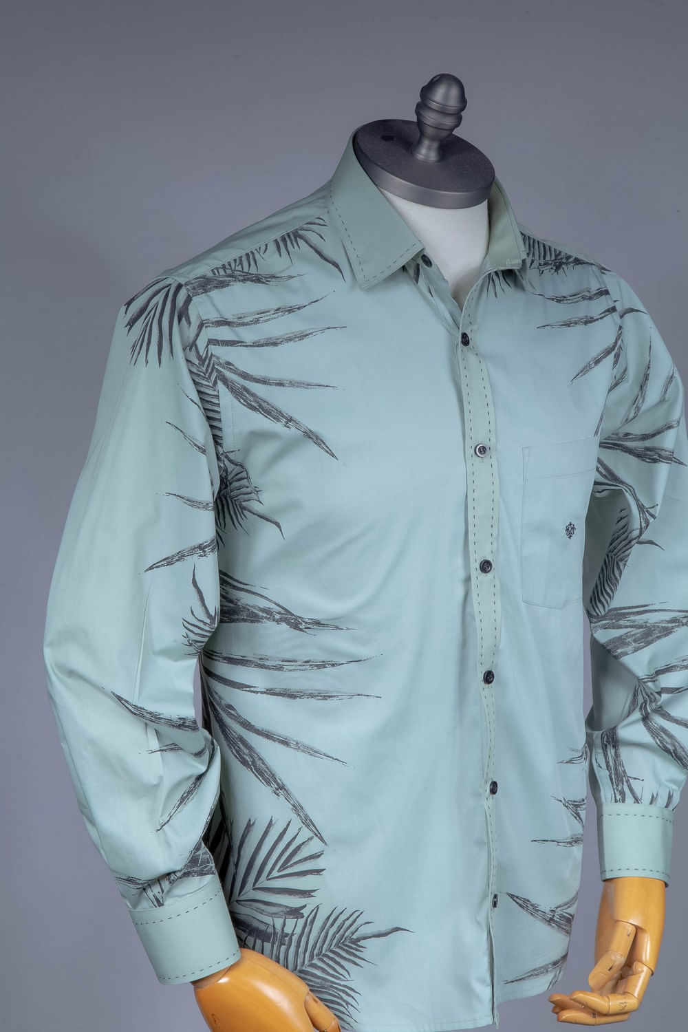 Camisa Estampa Localizada Algodão ML Verde