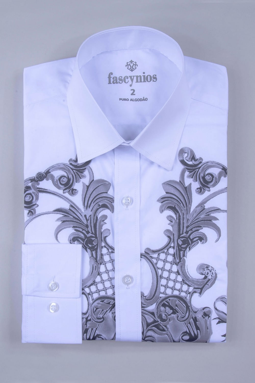 Camisa Estampa Localizada Algodão ML Branco