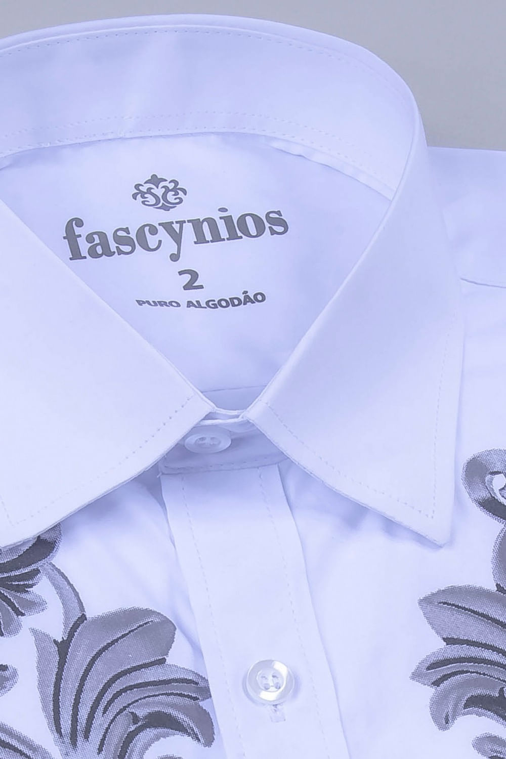 Camisa Estampa Localizada Algodão ML Branco