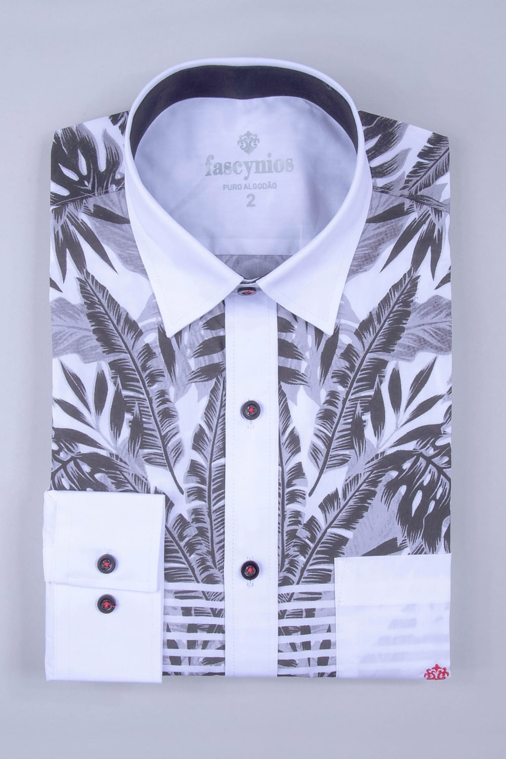 Camisa Estampa Localizada Algodão ML Branco