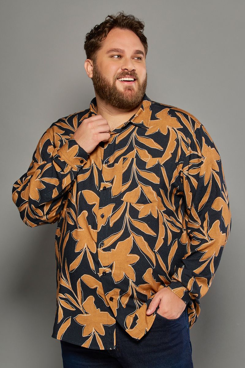 Camisa-Estampada-Linho-C--Modal-ML-OCRE-187-19160-03