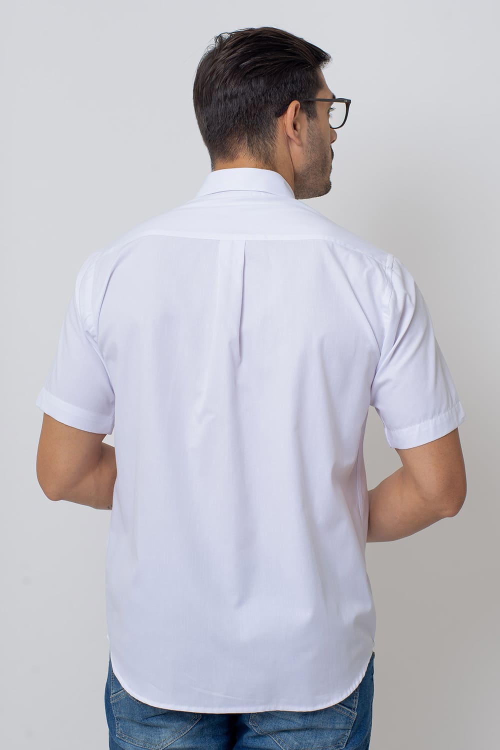 Camisa Algodão Fio 80 MC Branco