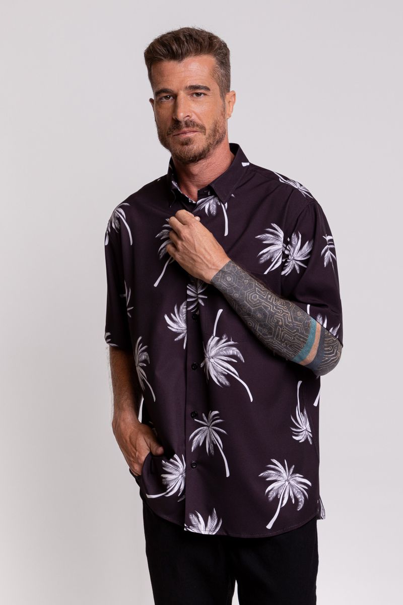 Camisa-Estampada-Microfibra-com-Elastano-MC-PRETO-002-19408-05