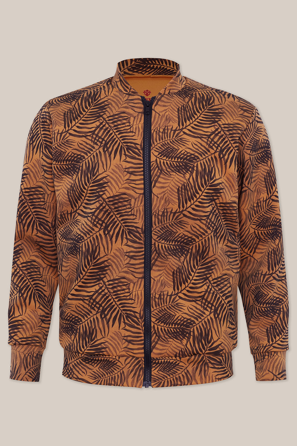 Jaqueta Bomber em Neoprene Verde Escuro
