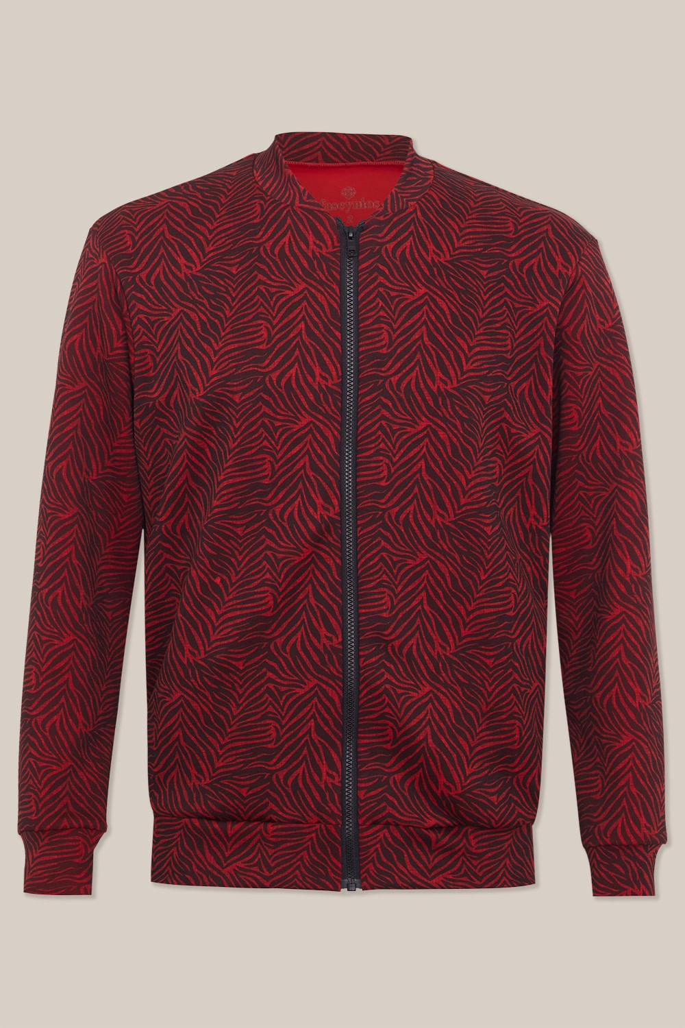 Jaqueta Bomber em Neoprene Vermelho