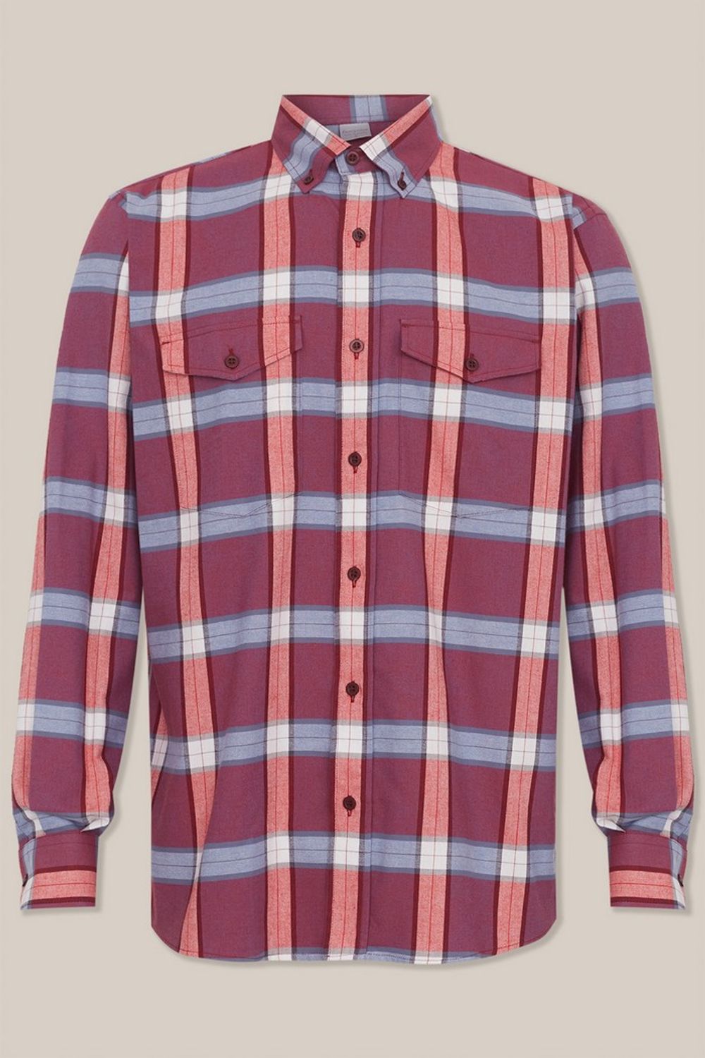 Camisa Xadrez em Flanela ML Cinza
