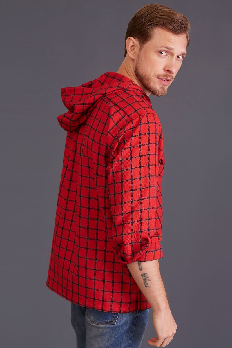 Camisa-Flanela-Xadrez-Ziper-Capuz-ML-VERMELHO-CLARO-071-08371-01