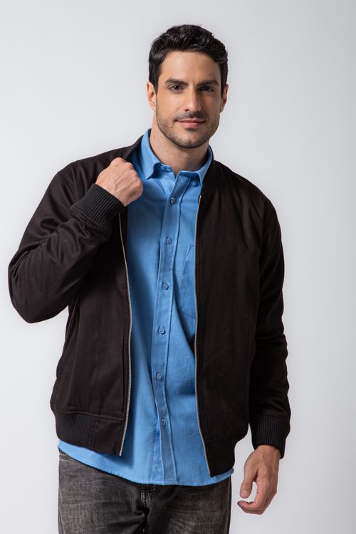 Jaqueta Bomber Preto