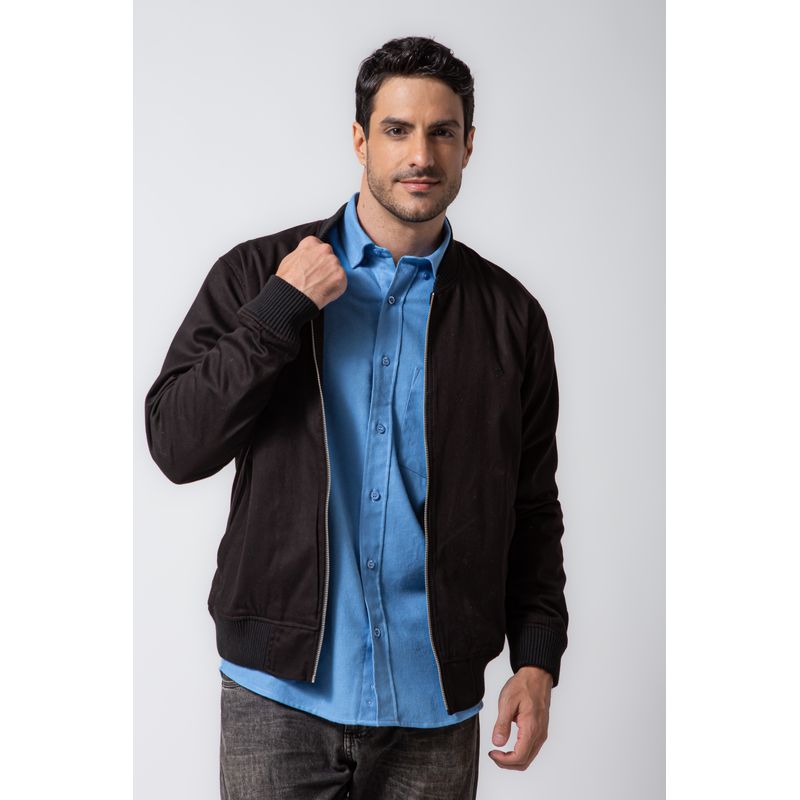 Jaqueta Bomber Preto