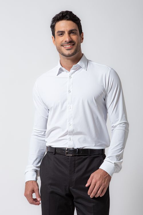 Camisa Social Bi-Stretch Branco