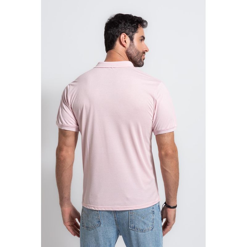 Camisa Polo MC Rosa