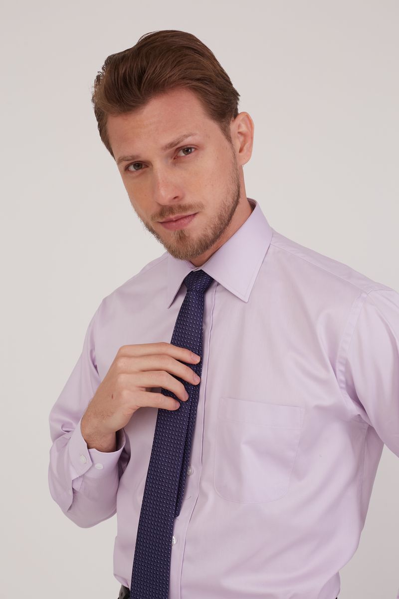 Camisa-Social-Slim-Comfort-Algodao-Fio-80-LILAS-CLARO-184-01846-443