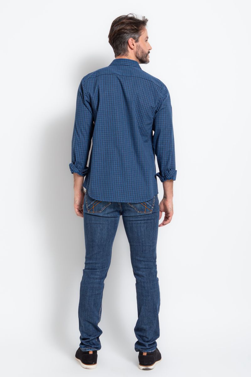Camisa-Slim-Xadrez-Algodao-ML-AZUL-BIC-529-19473-02
