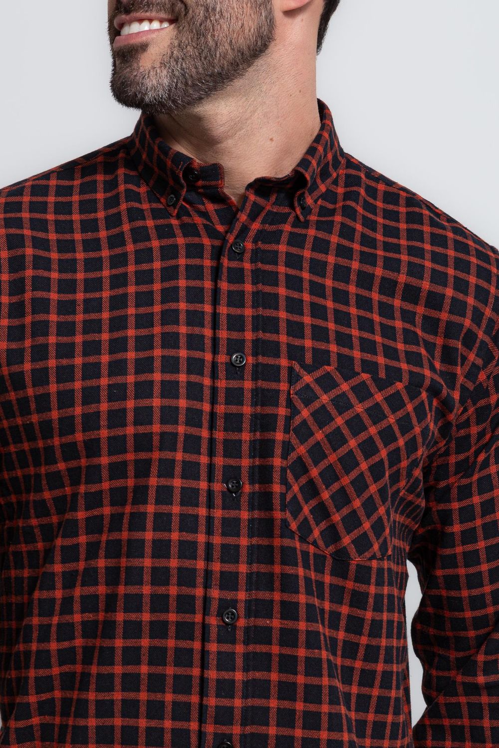 Camisa Xadrez em Flanela ML Marrom