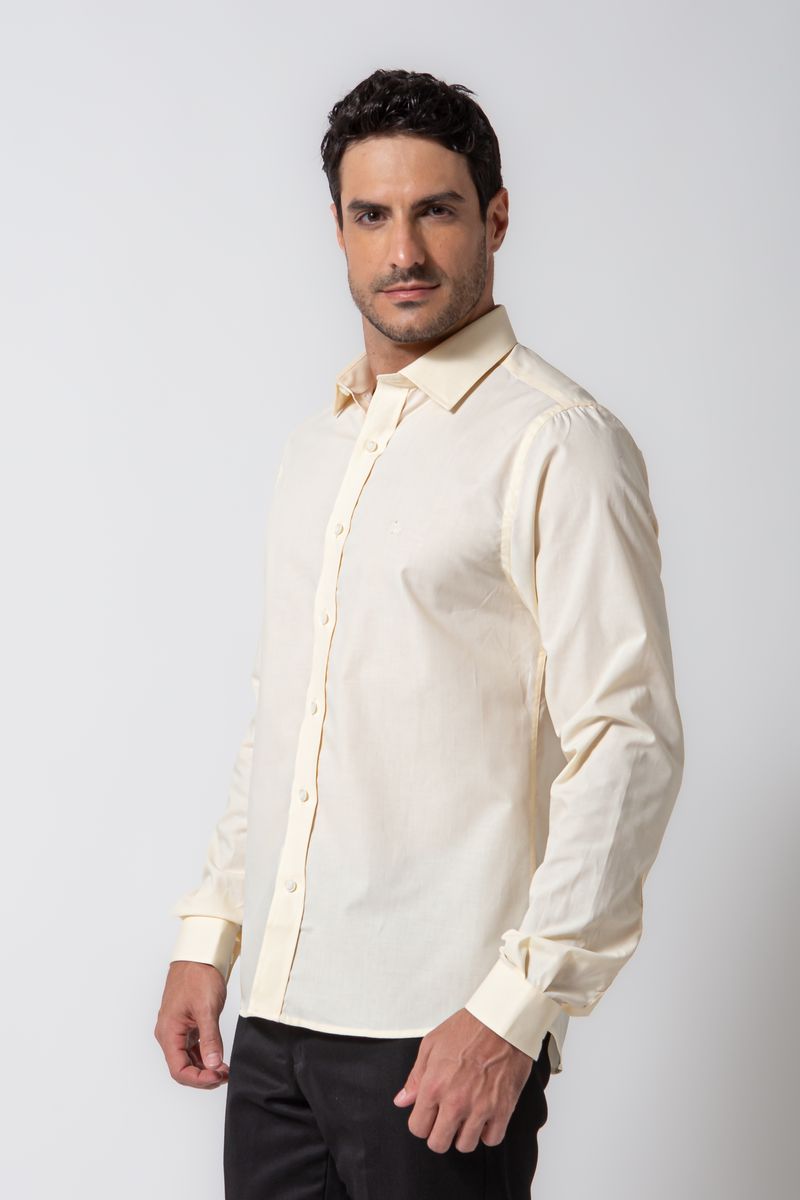 Camisa-Social-Slim-Algodao-Misto-MANTEIGA-166-05915-01