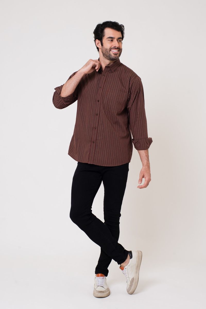 Camisa-Listrada-Algodao-ML-LARANJA-032-05132-03
