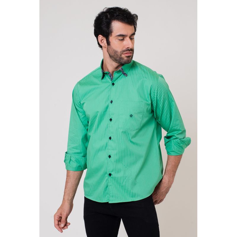 Camisas Maquinetada Algodão Fio 60 ML Verde