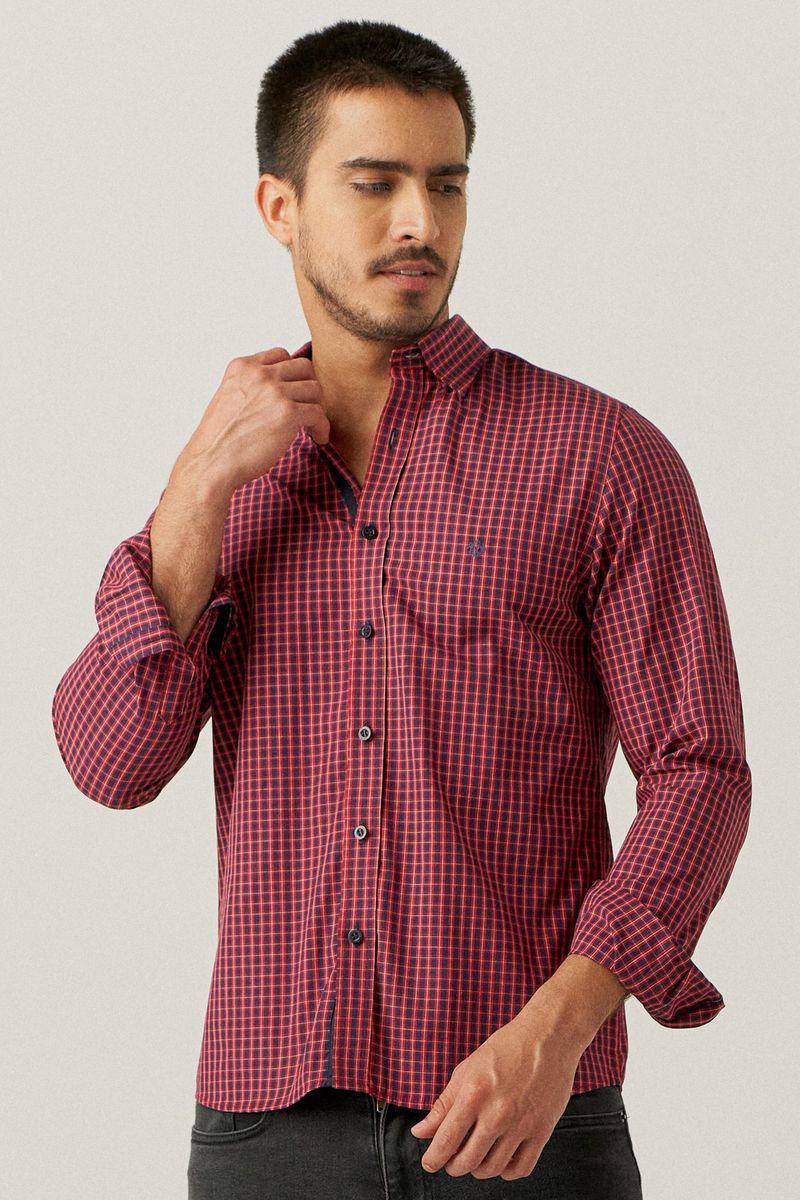 Camisa-Slim-Xadrez-Algodao-ML-VERMELHO-003-06841-01