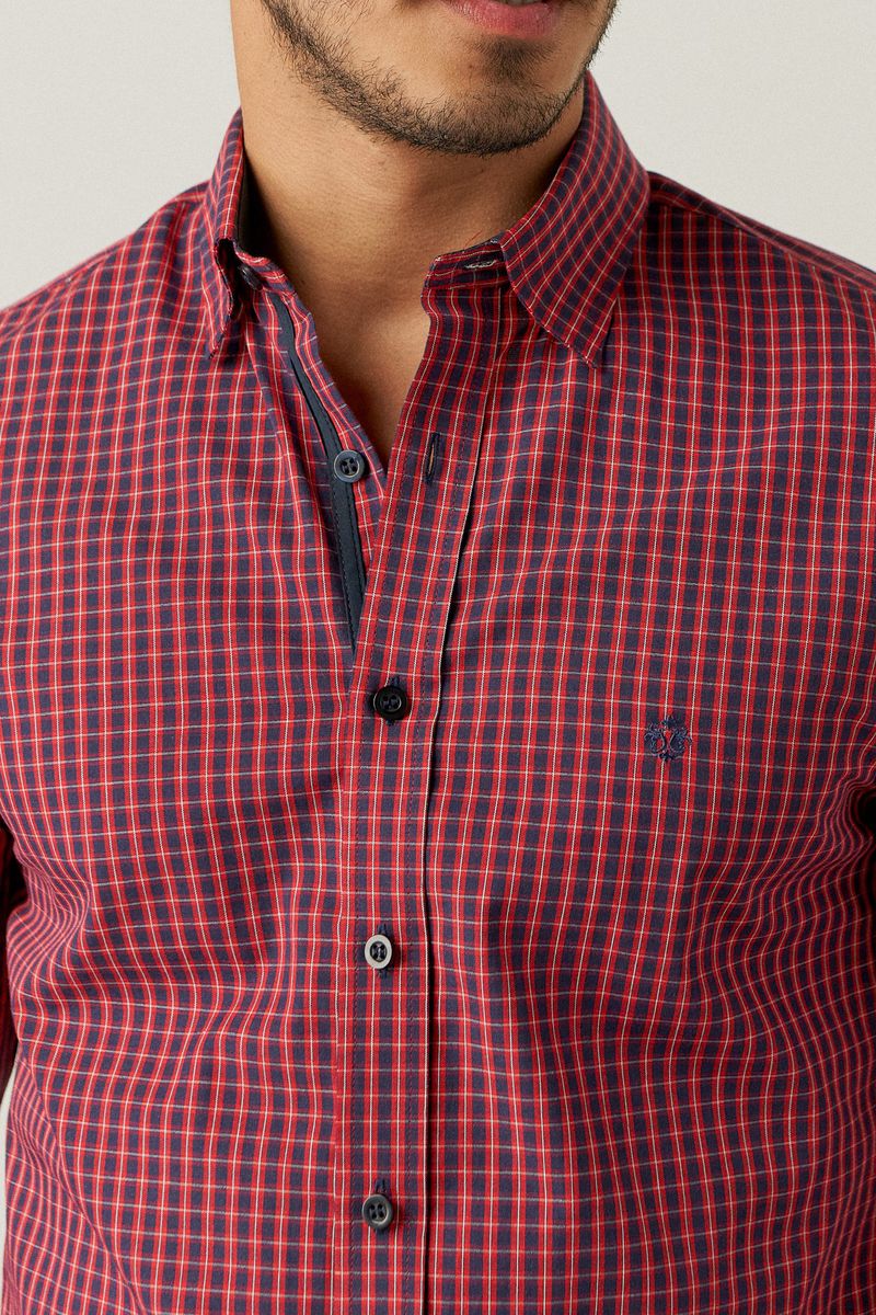 Camisa-Slim-Xadrez-Algodao-ML-VERMELHO-003-06841-01