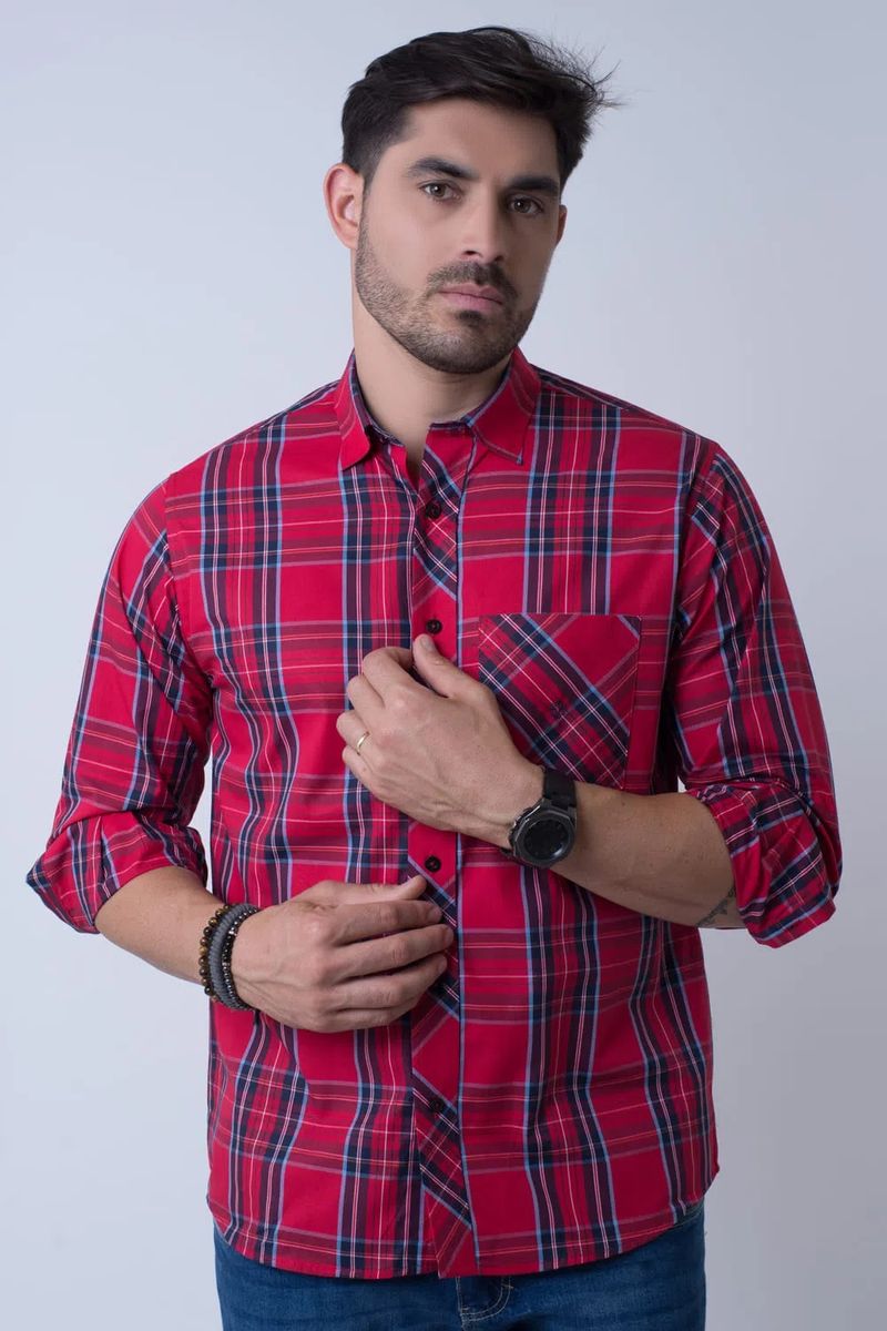 Camisa-Xadrez-Algodao-ML-VERMELHO-QUEIMADO-138-07447-02