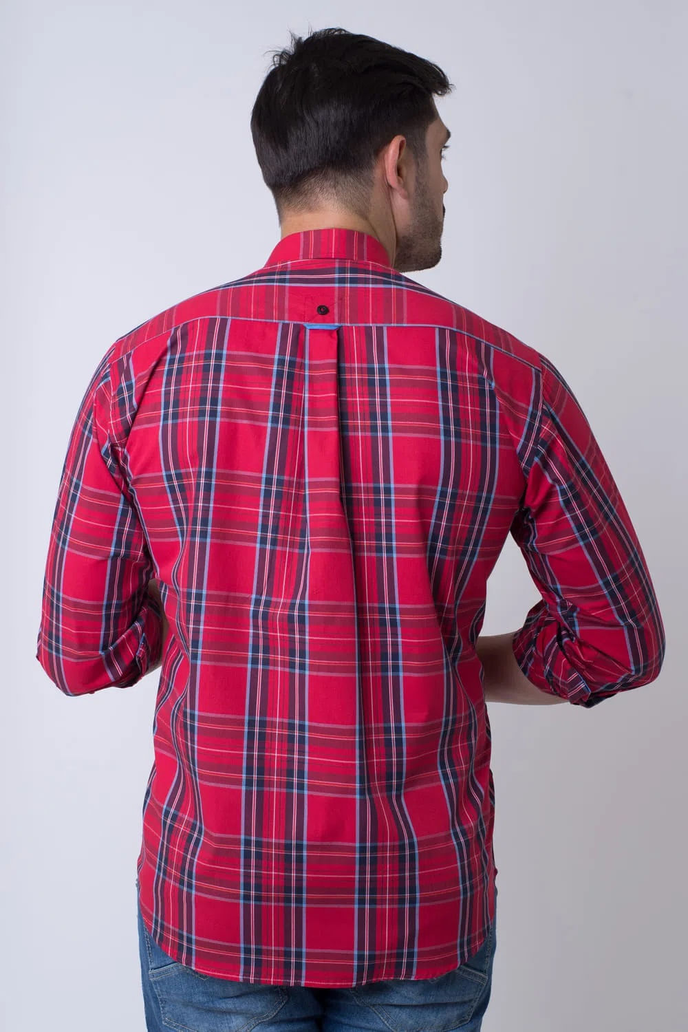 Camisa Xadrez Algodão ML Vermelho