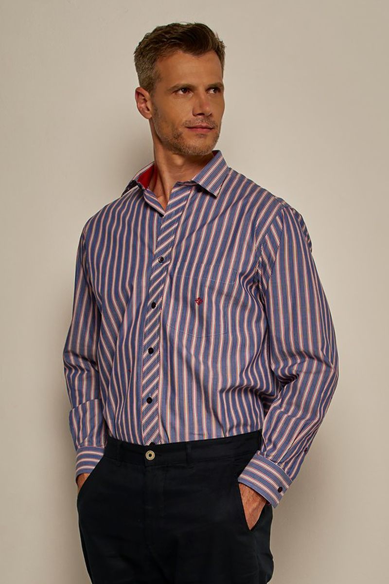 Camisa-Listrada-Algodao-ML-VERMELHO-INDIANO-171-09460-02